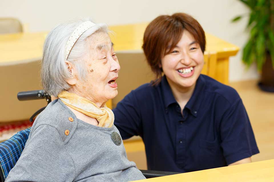 スタッフとの風景